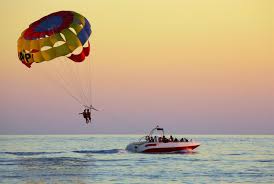 jet skiing, banana boat rides, windsurfing, parasailing