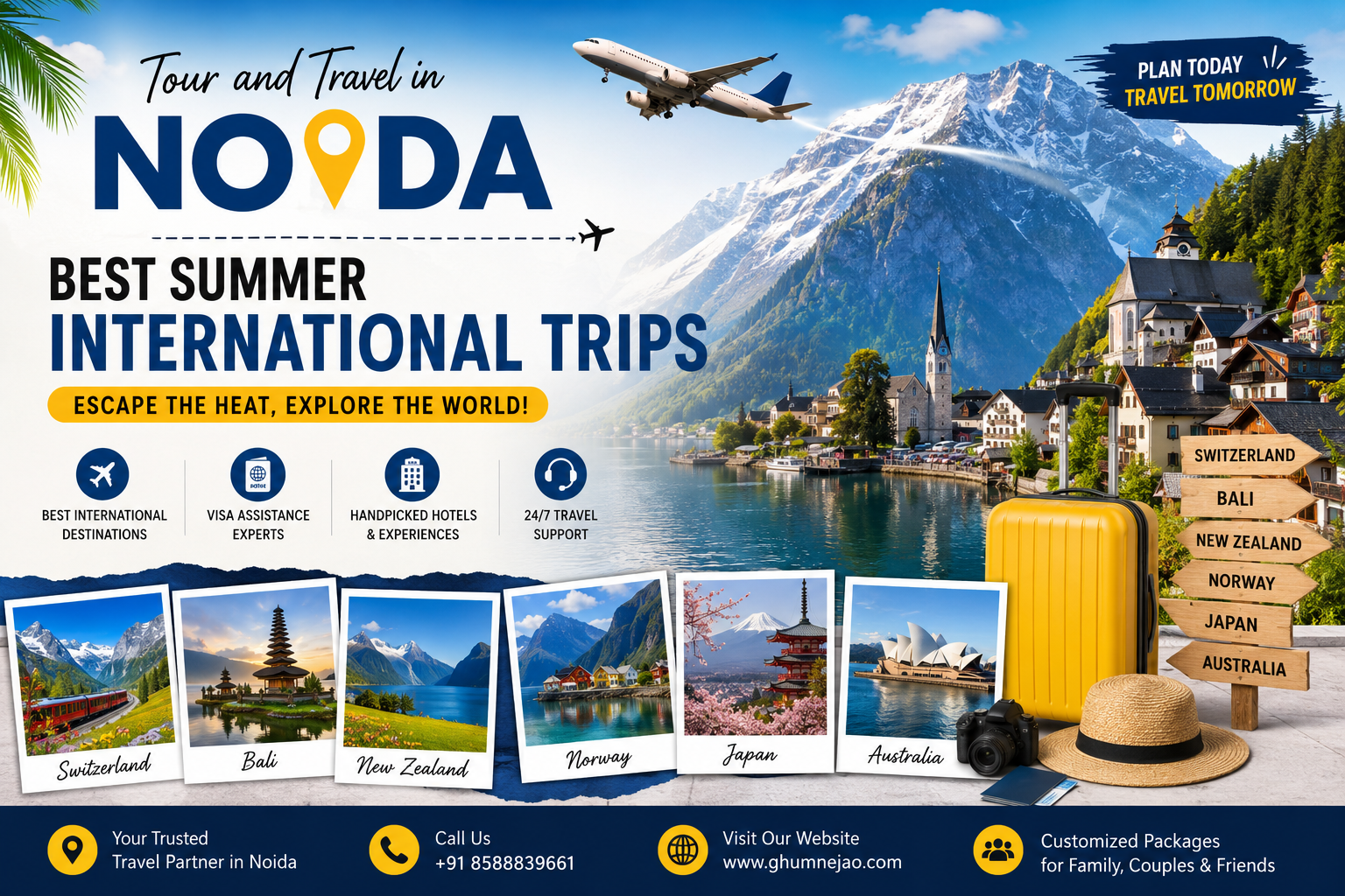 Tour and Travel in Noida: Best Summer International Trips