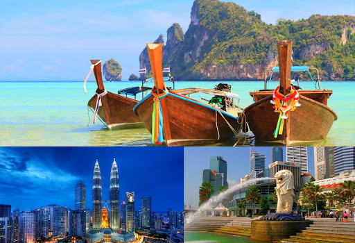 Singapore Malaysia and Thailand